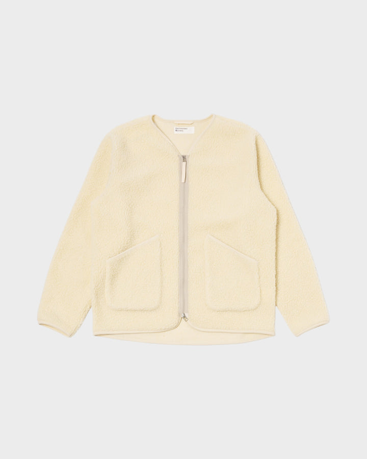 Zip Liner Jacket Galaxy Fleece Ecru