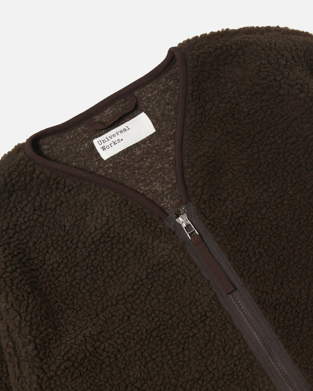 Zip Liner Jacket Galaxy Fleece Brown