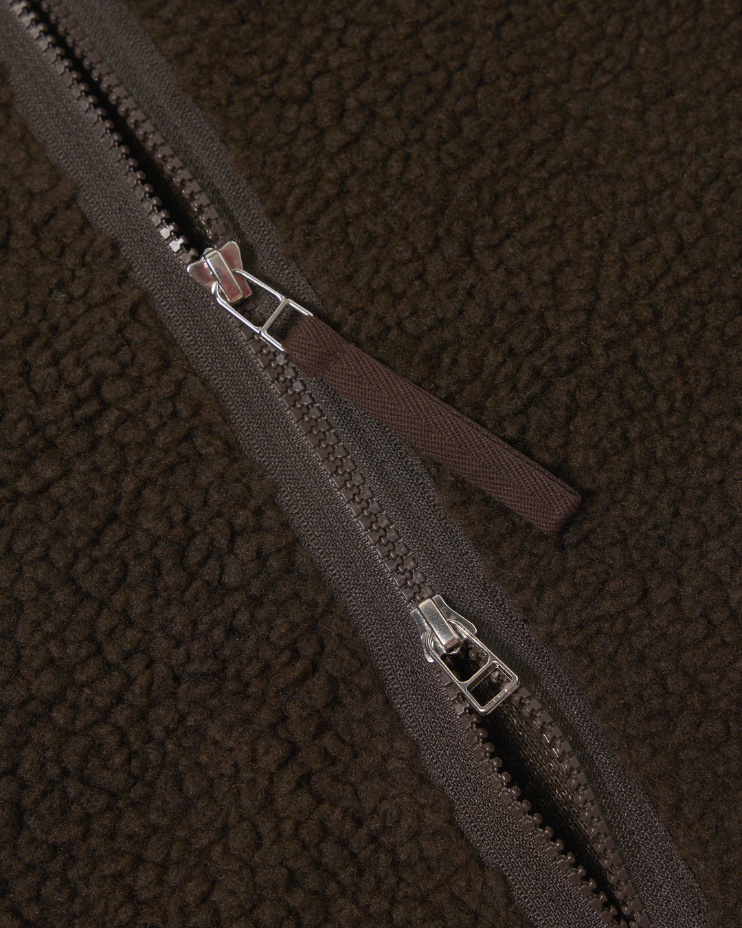 Zip Liner Jacket Galaxy Fleece Brown