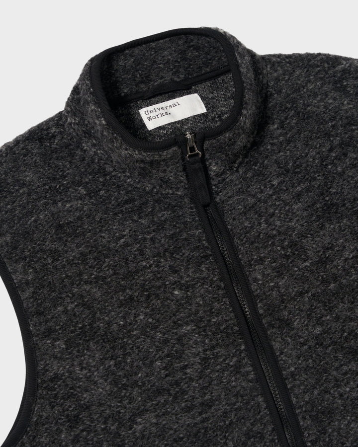 Climbing Gilet Six Wool Fleece Black