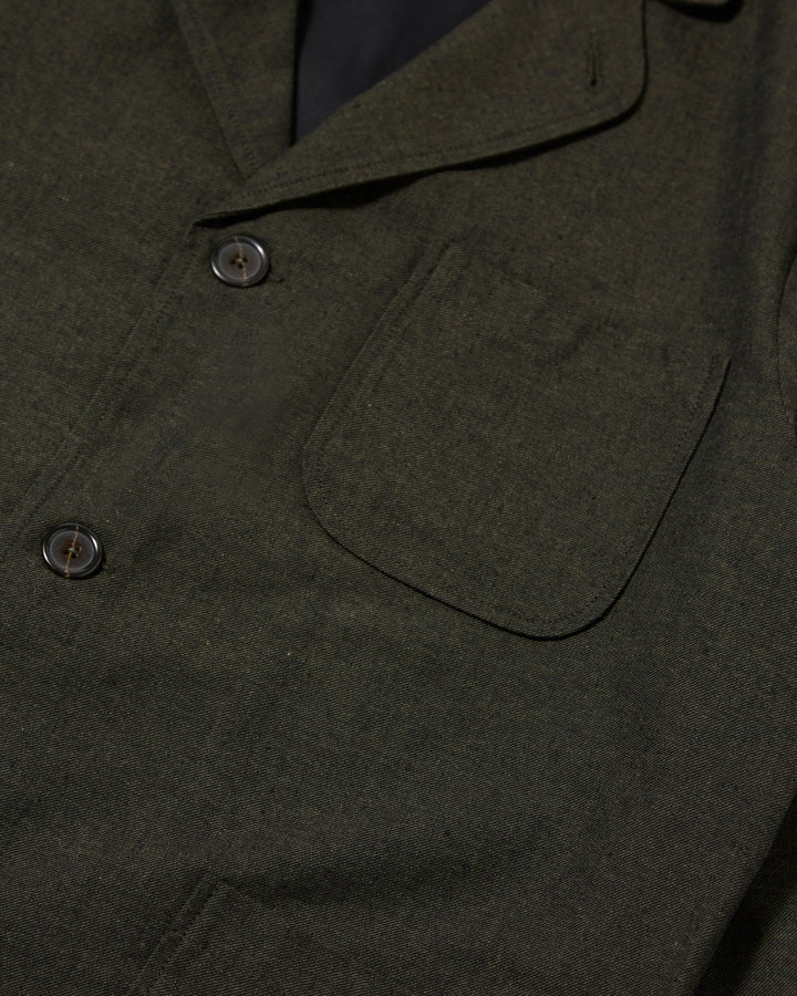 Three Button Jacket Lucca Suiting Olive