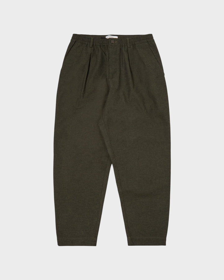 Pleated Track Pant Lucca Suiting Olive