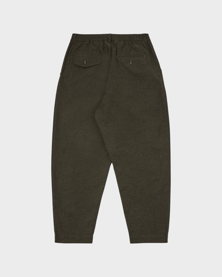 Pleated Track Pant Lucca Suiting Olive