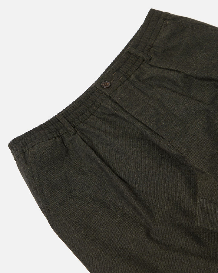 Pleated Track Pant Lucca Suiting Olive