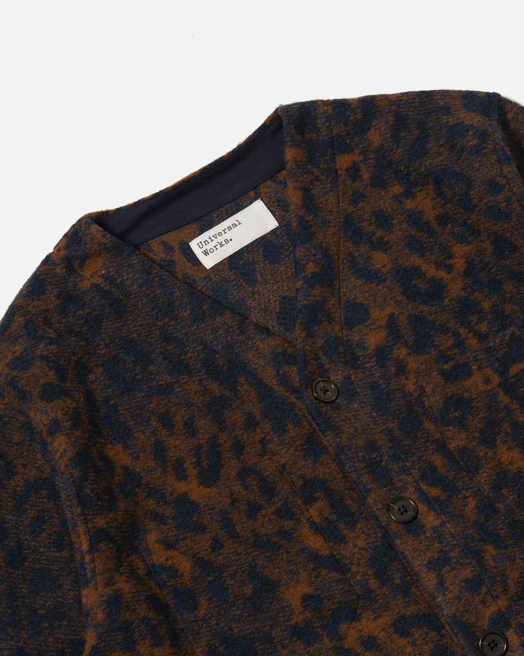 Cardigan Night Leopard Dark Navy/Brown