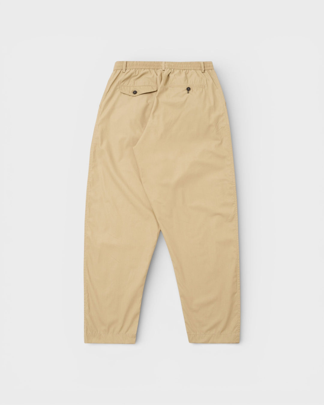 Pleated Track Pant Recycled Polytech Sand