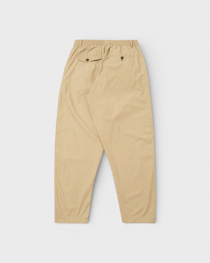 Pleated Track Pant Recycled Polytech Sand