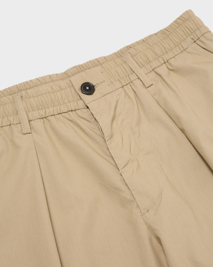 Pleated Track Pant Recycled Polytech Sand