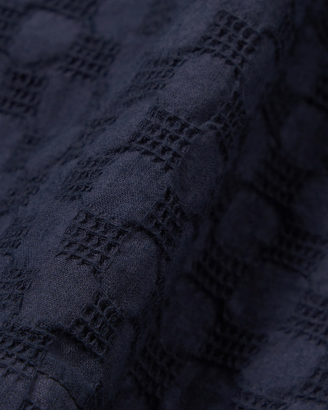 Simple Short Dot Waffle Navy