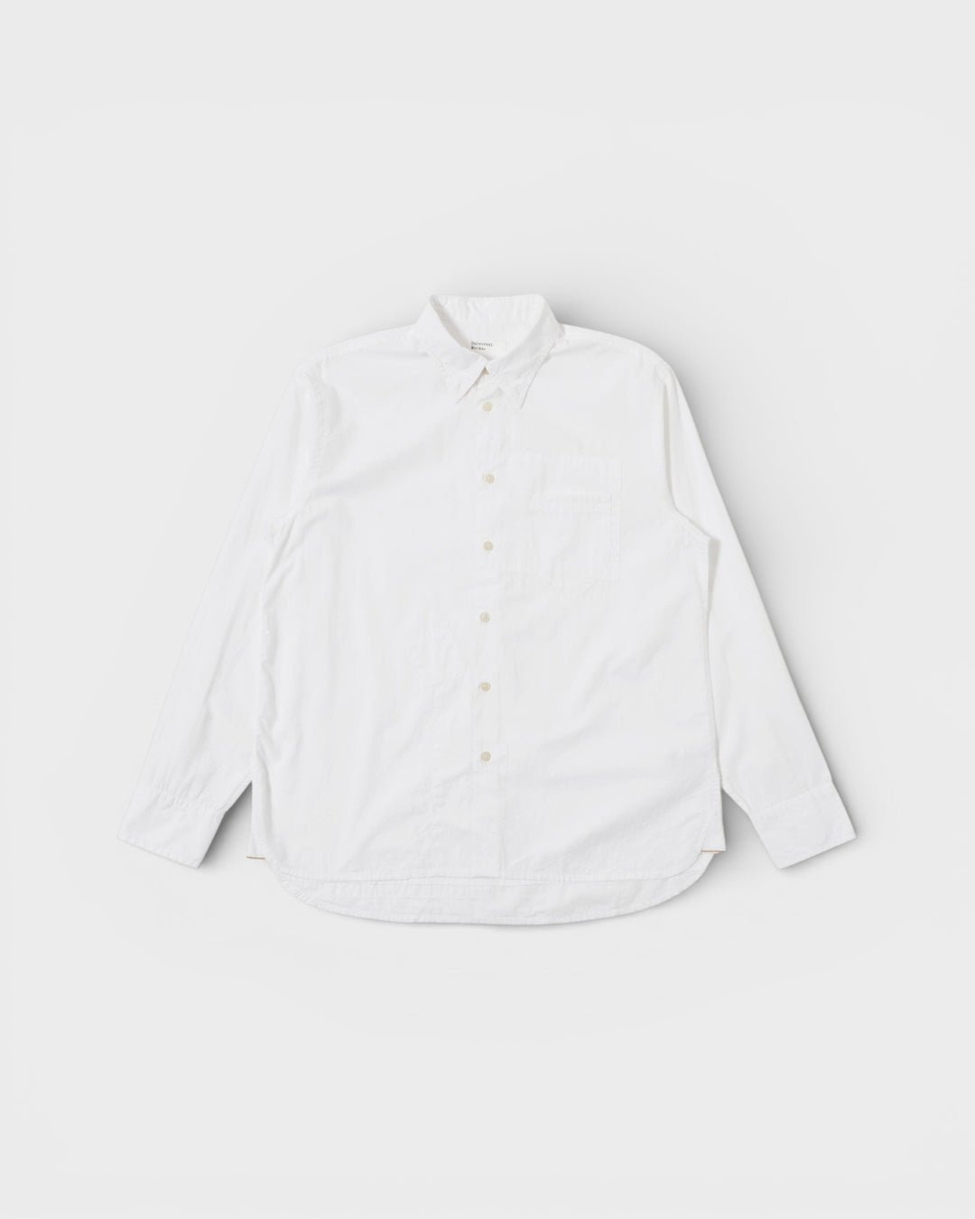 Patched Lazy Day Shirt Poplin White