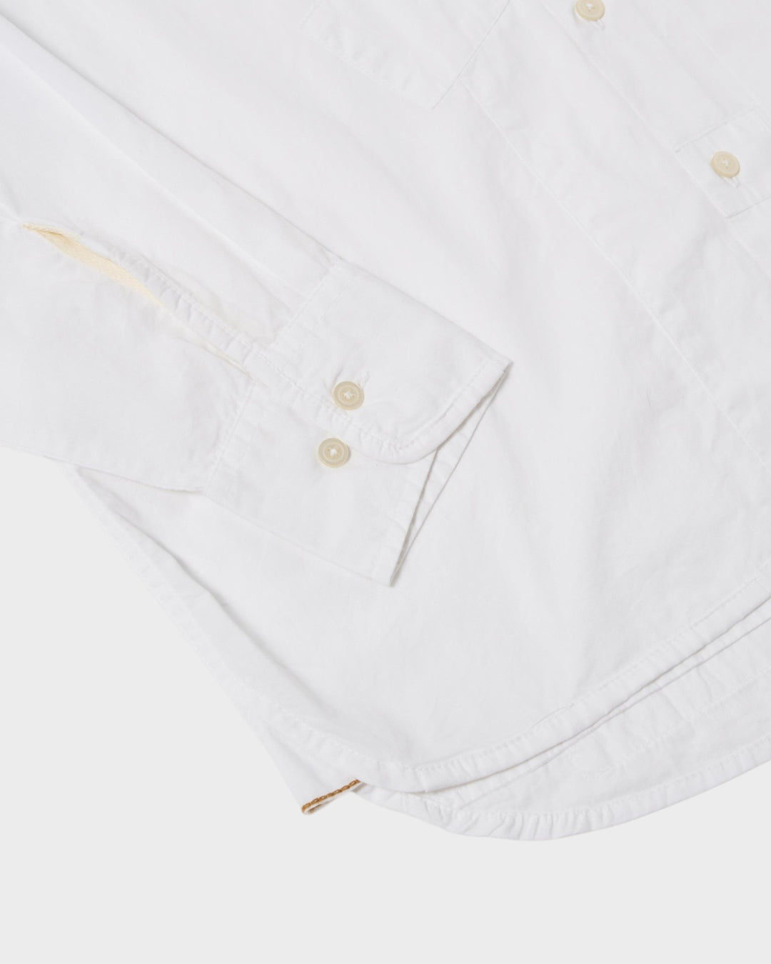 Patched Lazy Day Shirt Poplin White