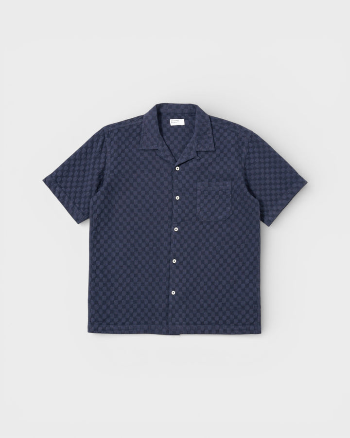 Road Shirt Dot Waffle Navy