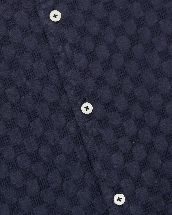 Road Shirt Dot Waffle Navy