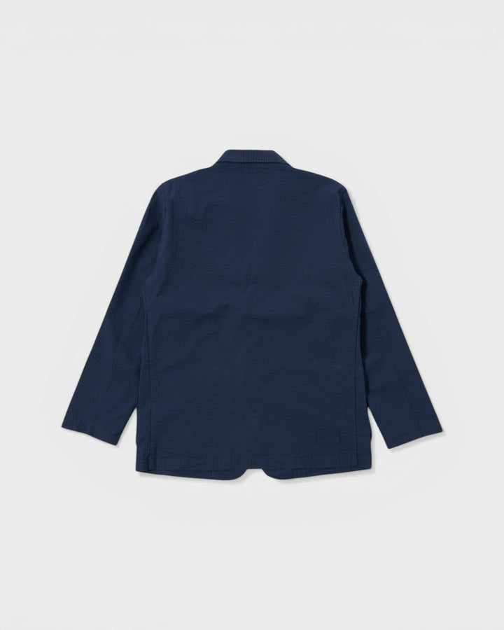 Two Button Jacket Derby Stripe Navy