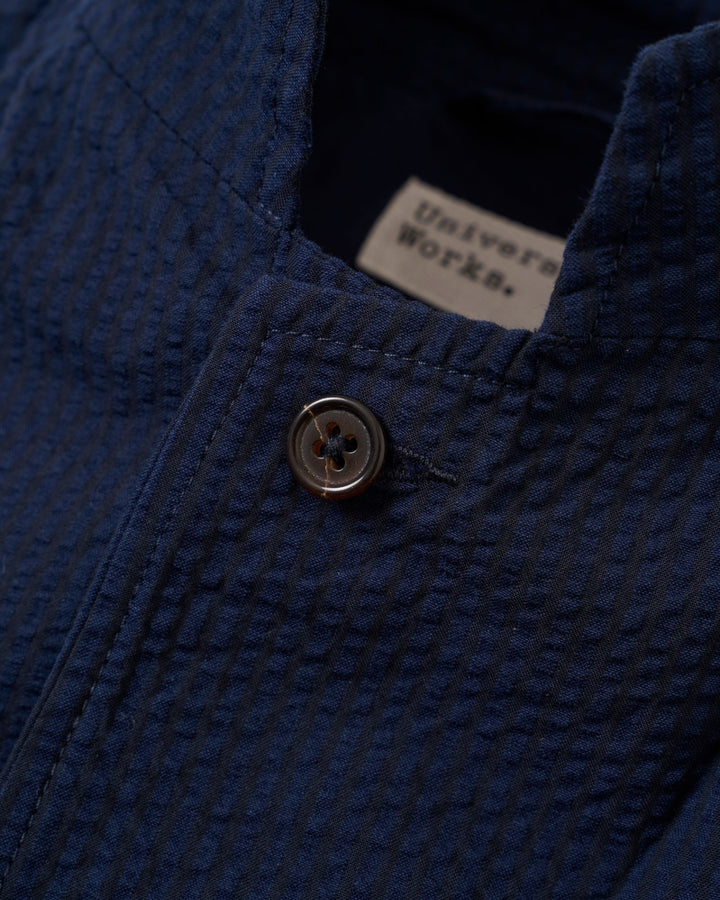 Two Button Jacket Derby Stripe Navy