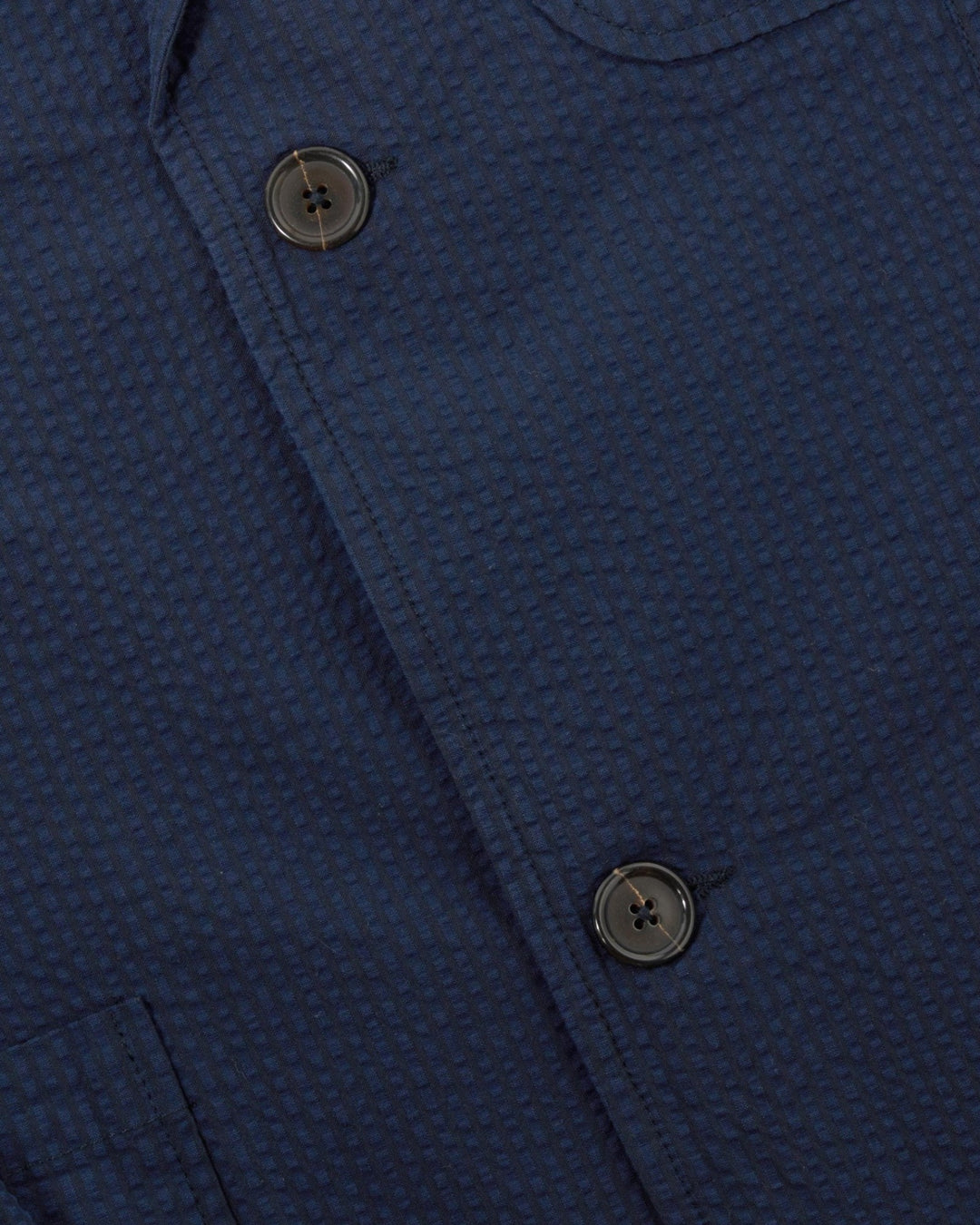 Two Button Jacket Derby Stripe Navy