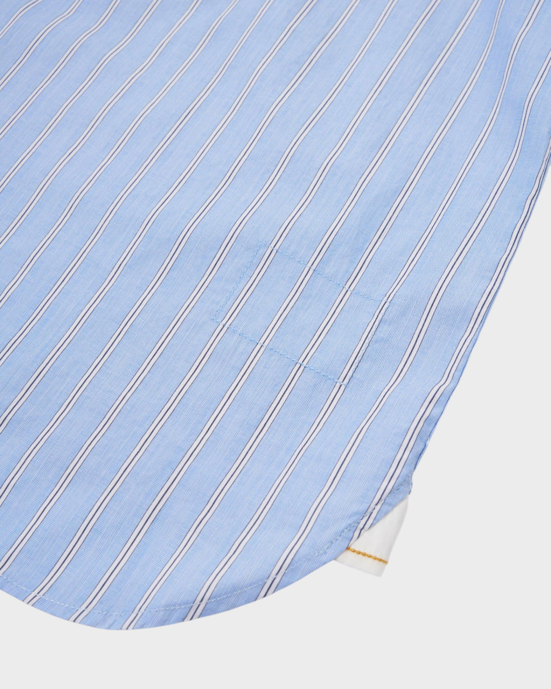 Square Pocket Shirt MC Stripe Blue