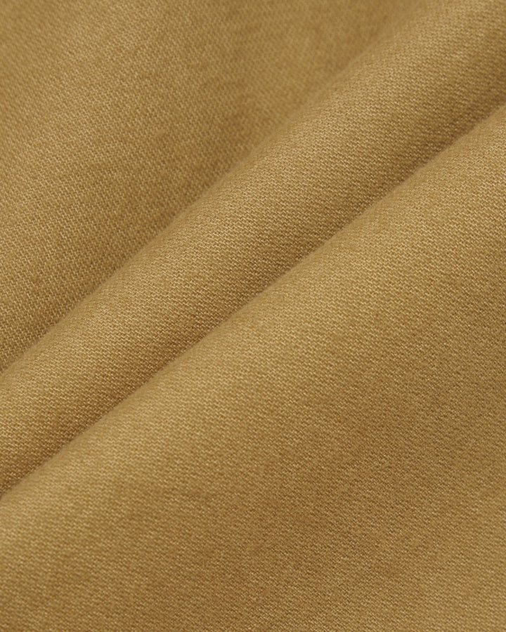 Pleated Track Pant Brushed Moleskin Sand