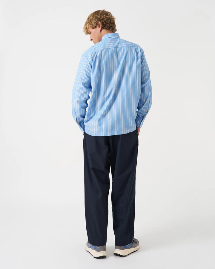 Lucky Shirt ReFab Compact Cotton Blue Stripe
