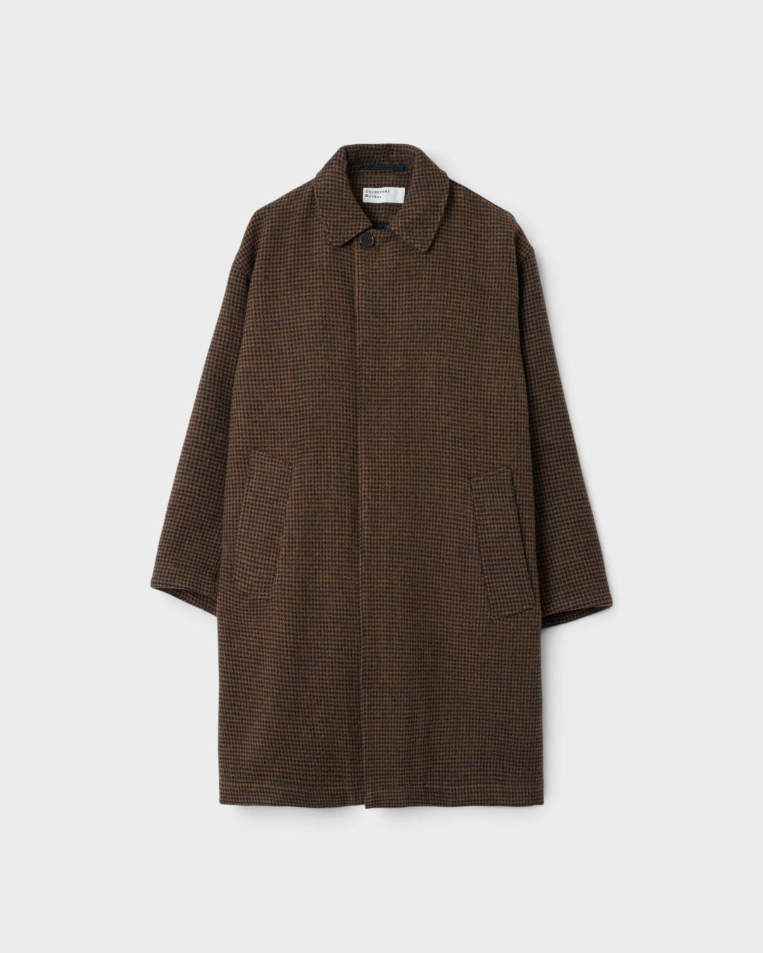 Stan Coat Wool Tweed Mix Navy/Brown