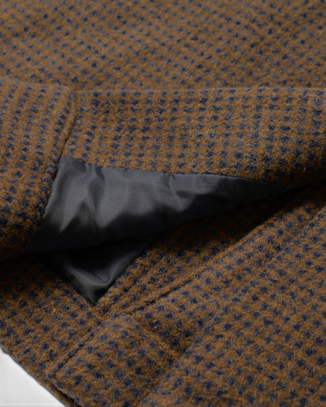 Stan Coat Wool Tweed Mix Navy/Brown