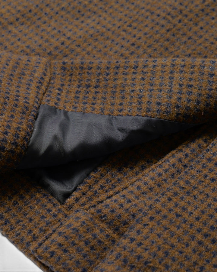 Stan Coat Wool Tweed Mix Navy/Brown