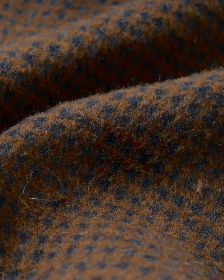 Stan Coat Wool Tweed Mix Navy/Brown