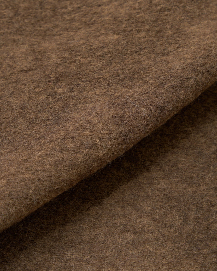 Advance Cardigan Wool Fleece Brown Marl - détail matière