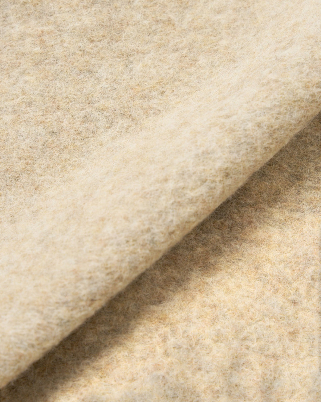 Advance Cardigan Wool Fleece Fawn - détail matière