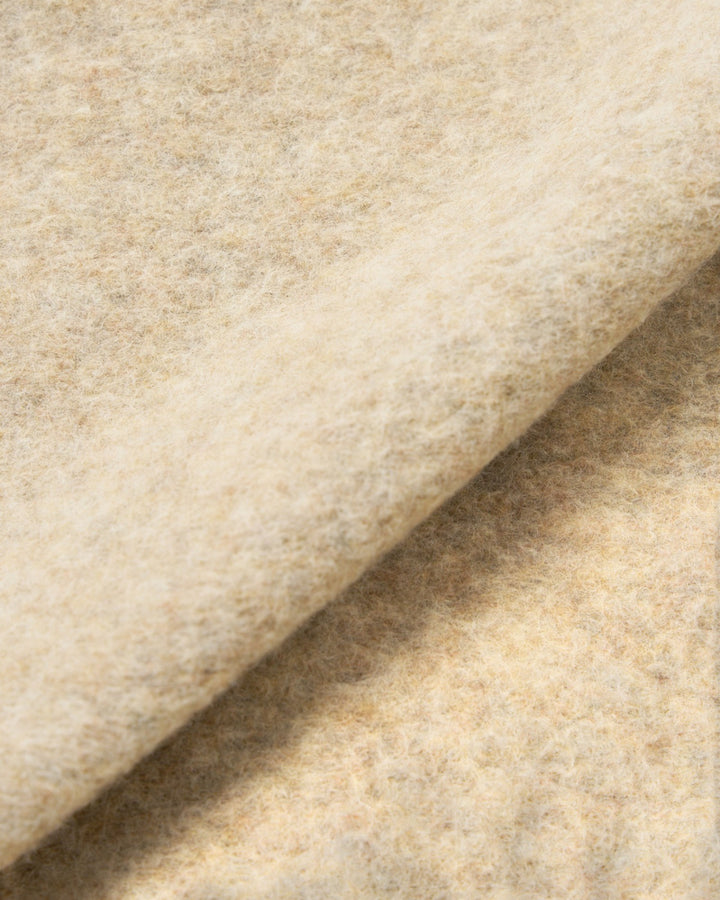 Advance Cardigan Wool Fleece Fawn - détail matière