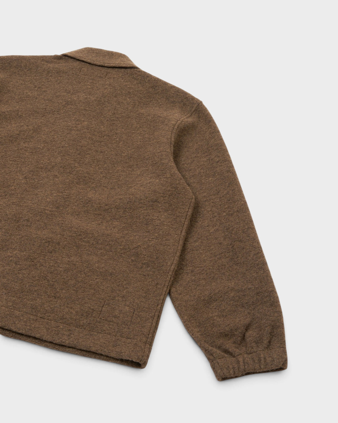 Rams Jacket Wool Fleece Brown Marl - vue de dos