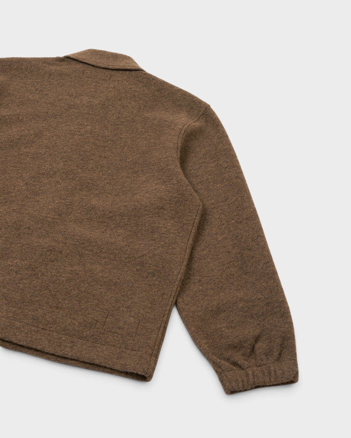 Rams Jacket Wool Fleece Brown Marl - vue de dos