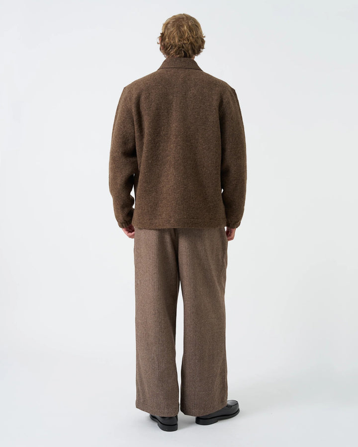 Rams Jacket Wool Fleece Brown Marl
