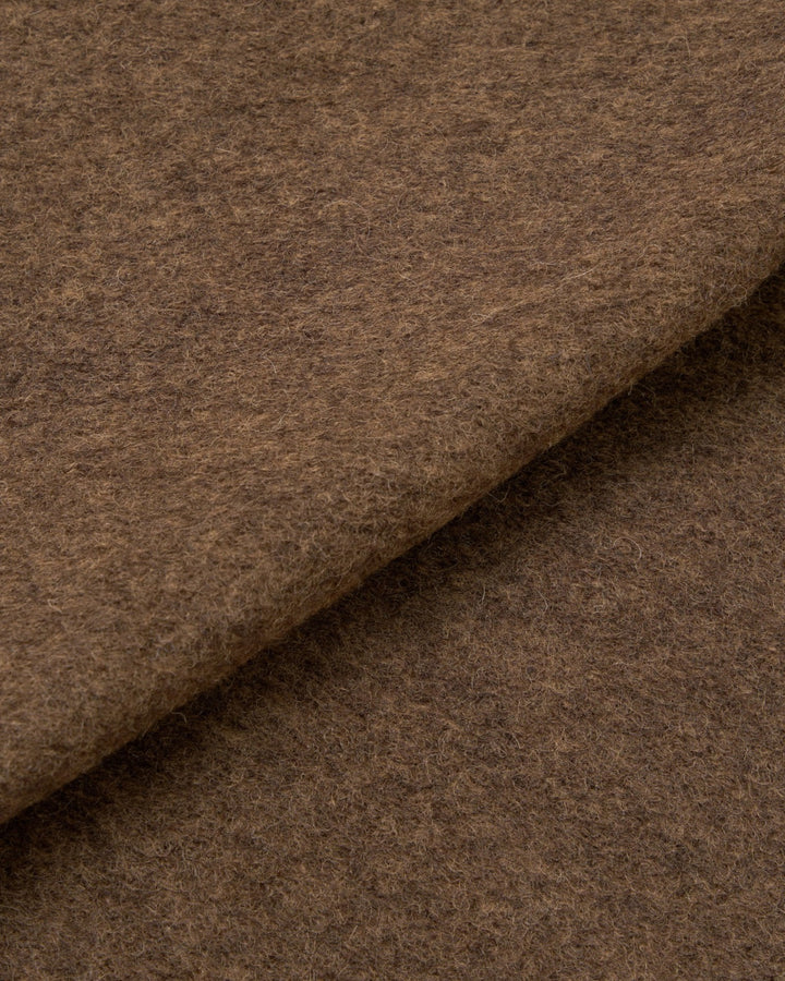 Rams Jacket Wool Fleece Brown Marl - détail matière