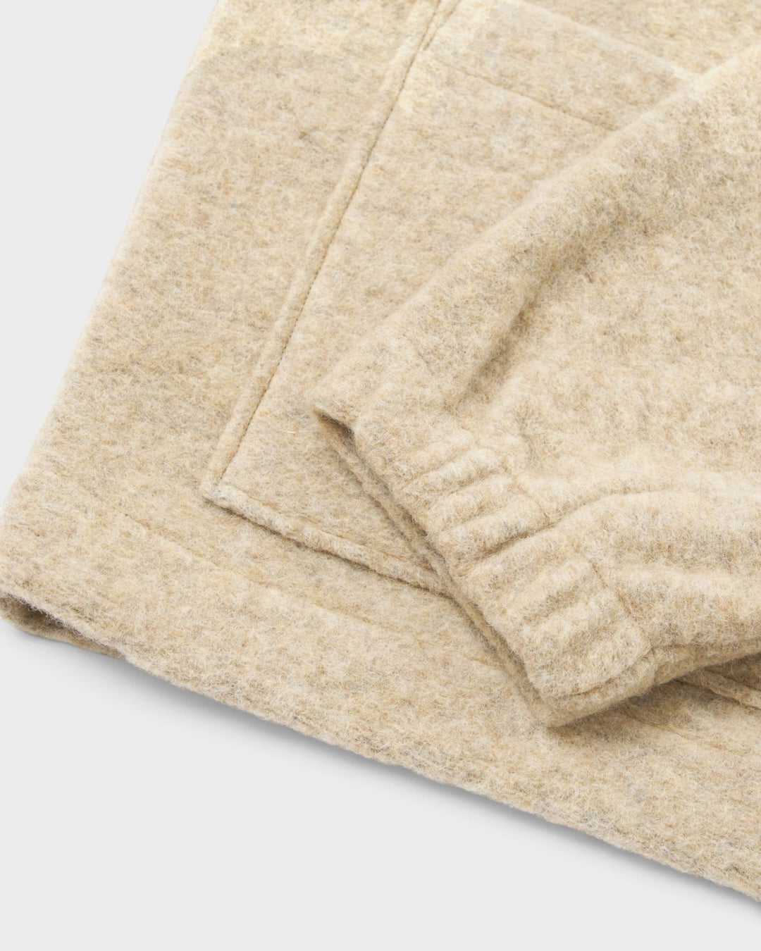 Rams Jacket Wool Fleece Fawn - détail poche
