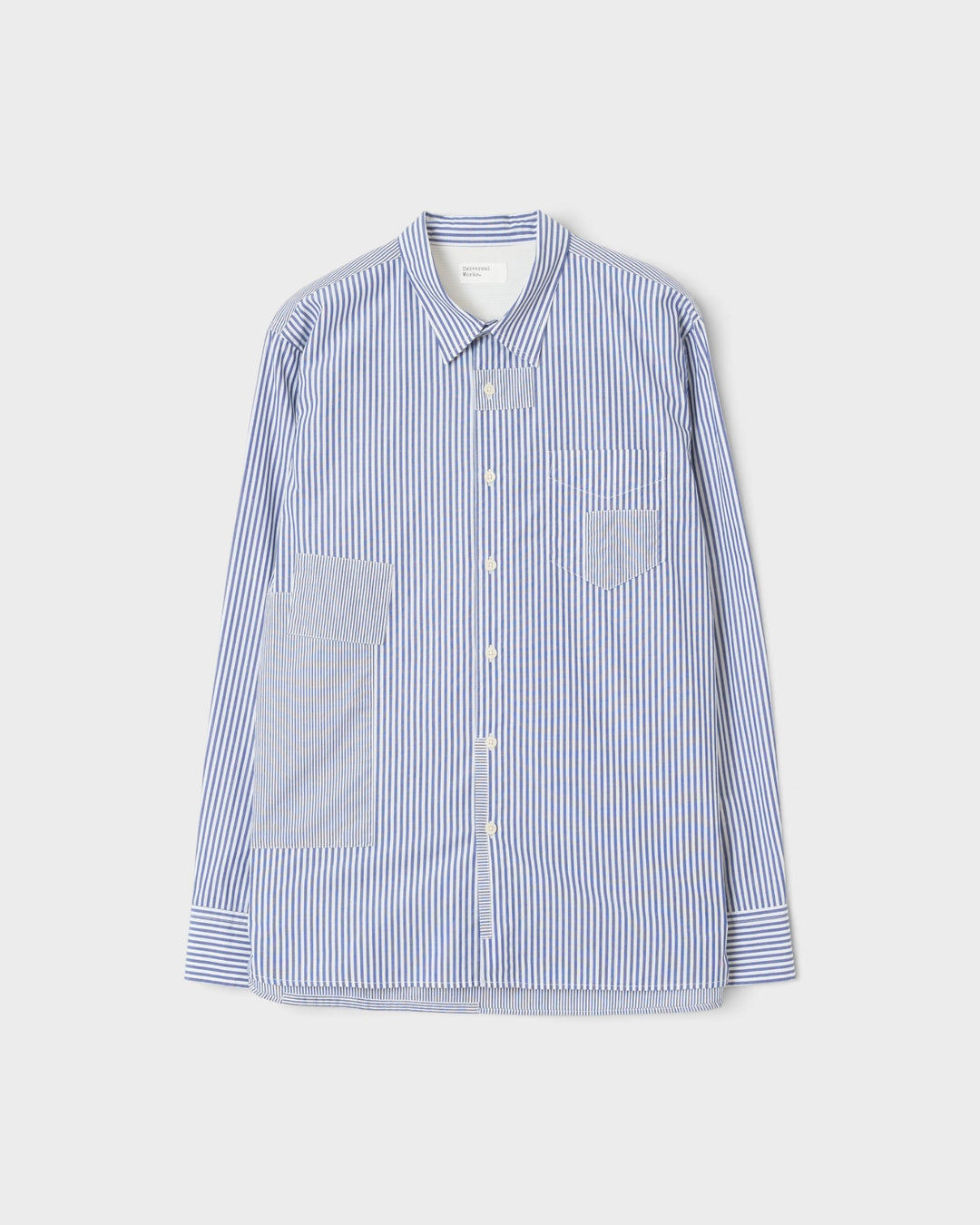 Patched Lazy Day Shirt Queens Cotton Navy – vue de face