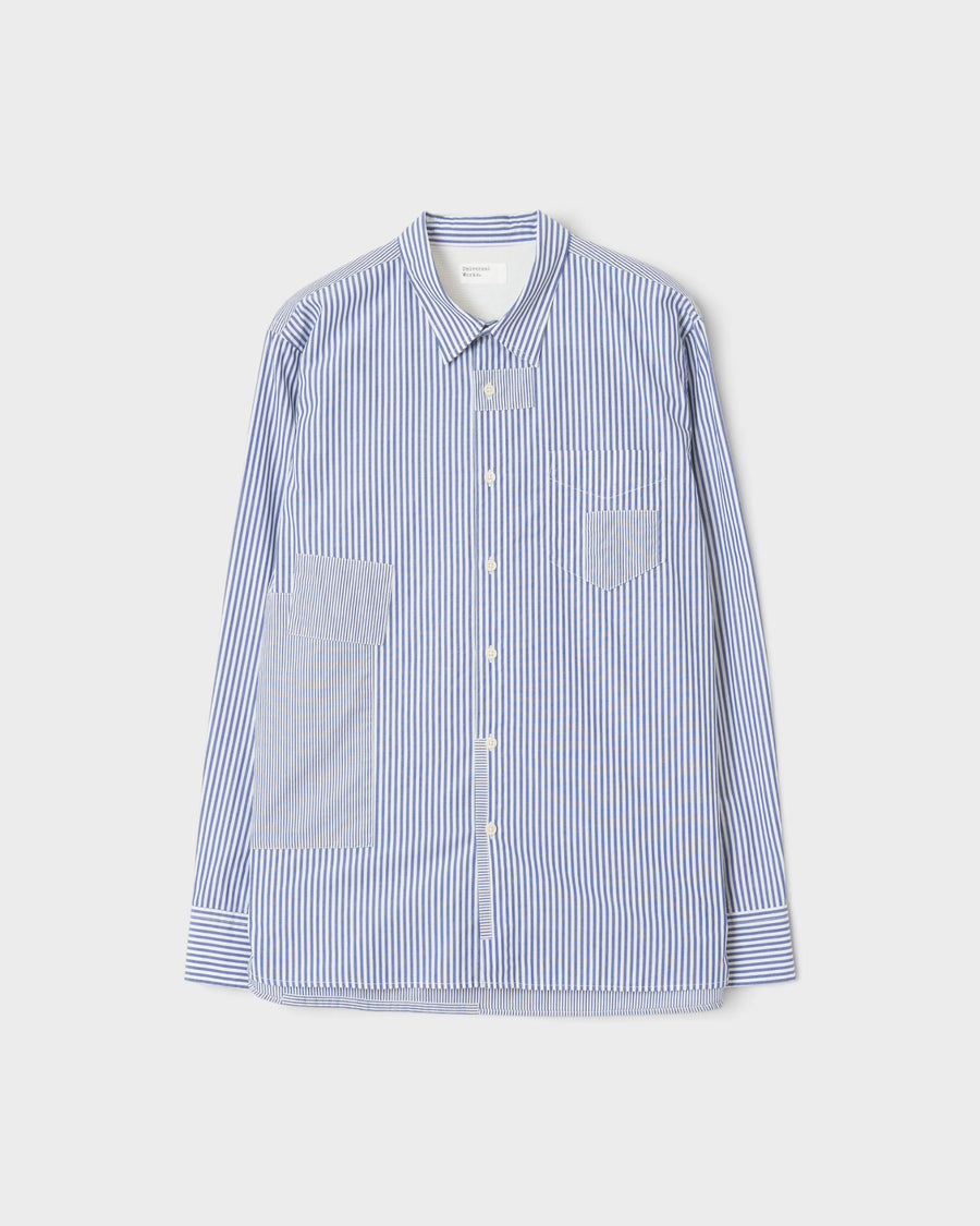 Patched Lazy Day Shirt Queens Cotton Navy