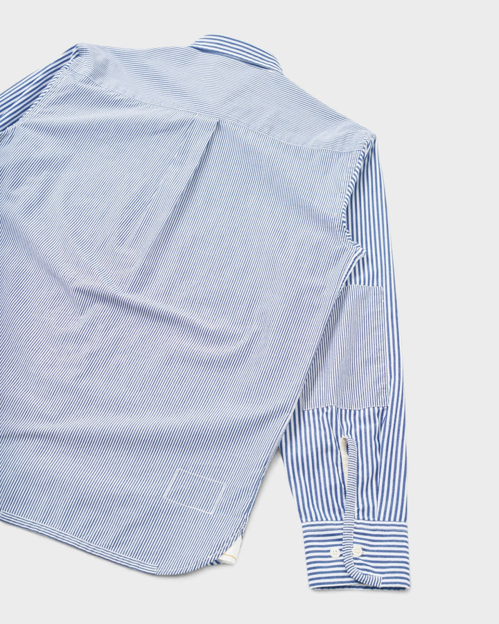 Patched Lazy Day Shirt Queens Cotton Navy – vue de dos et manche
