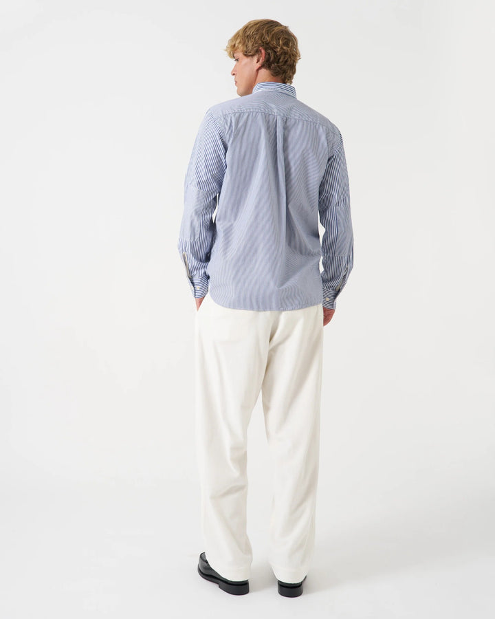 Patched Lazy Day Shirt Queens Cotton Navy