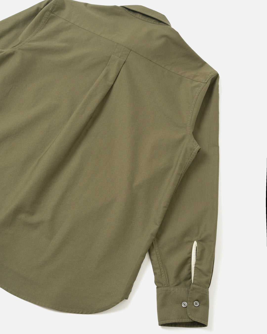 Chemise Universal Works Lazy Day Shirt R. Oxford Olive vue de dos