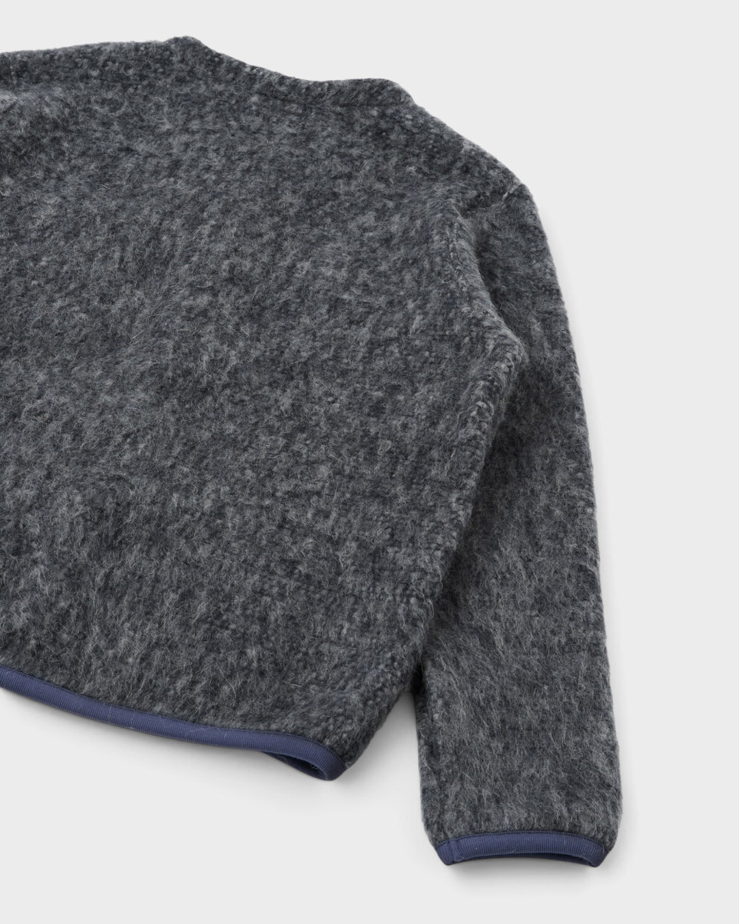 Cardigan Losso Mohair Mix Navy/Pale Grey - vue de dos