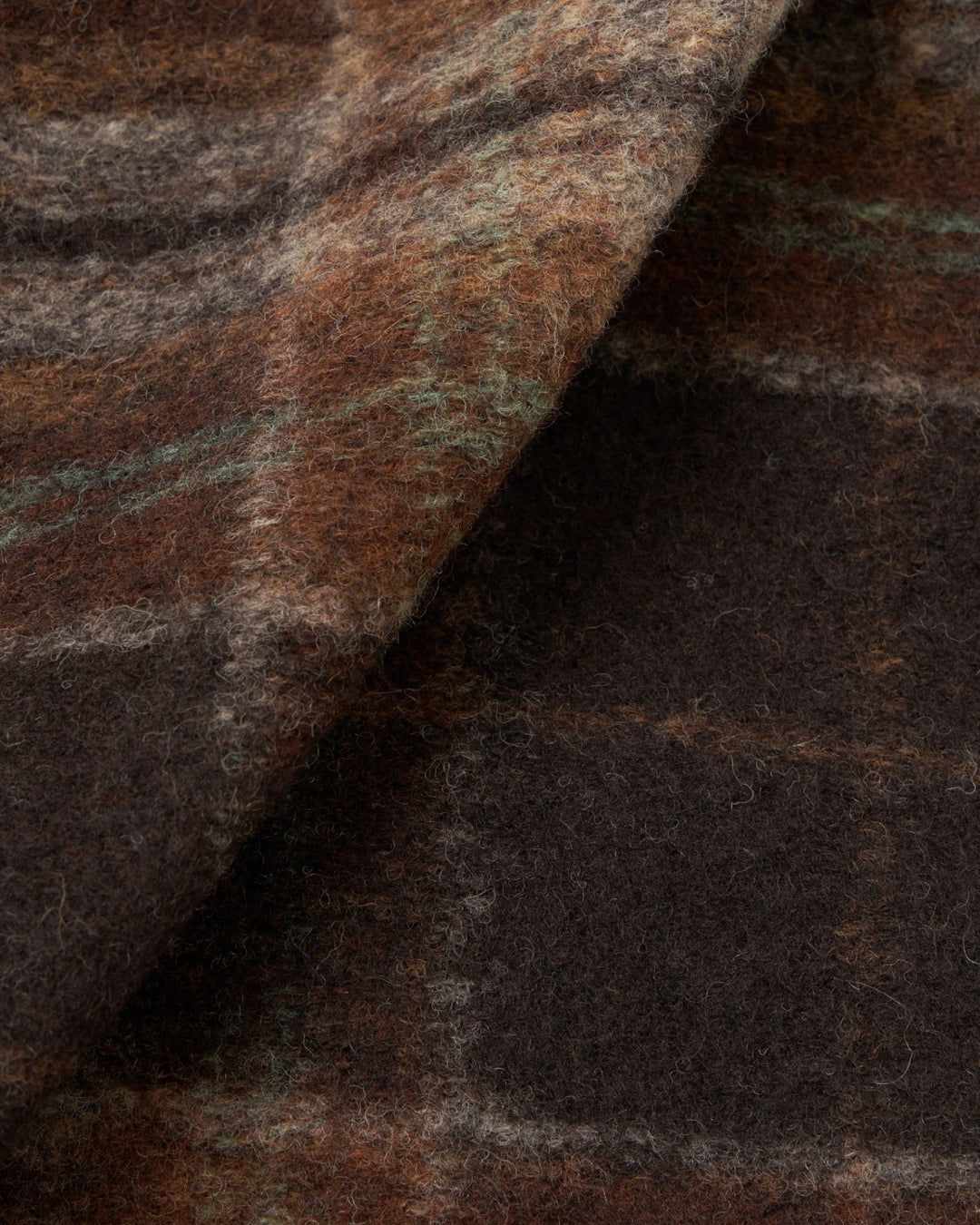 Cardigan Pino Wool Fleece Brown - détail matière