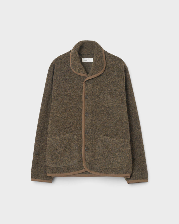 Lancaster Jacket Bouclet Fleece Brown - vue de face