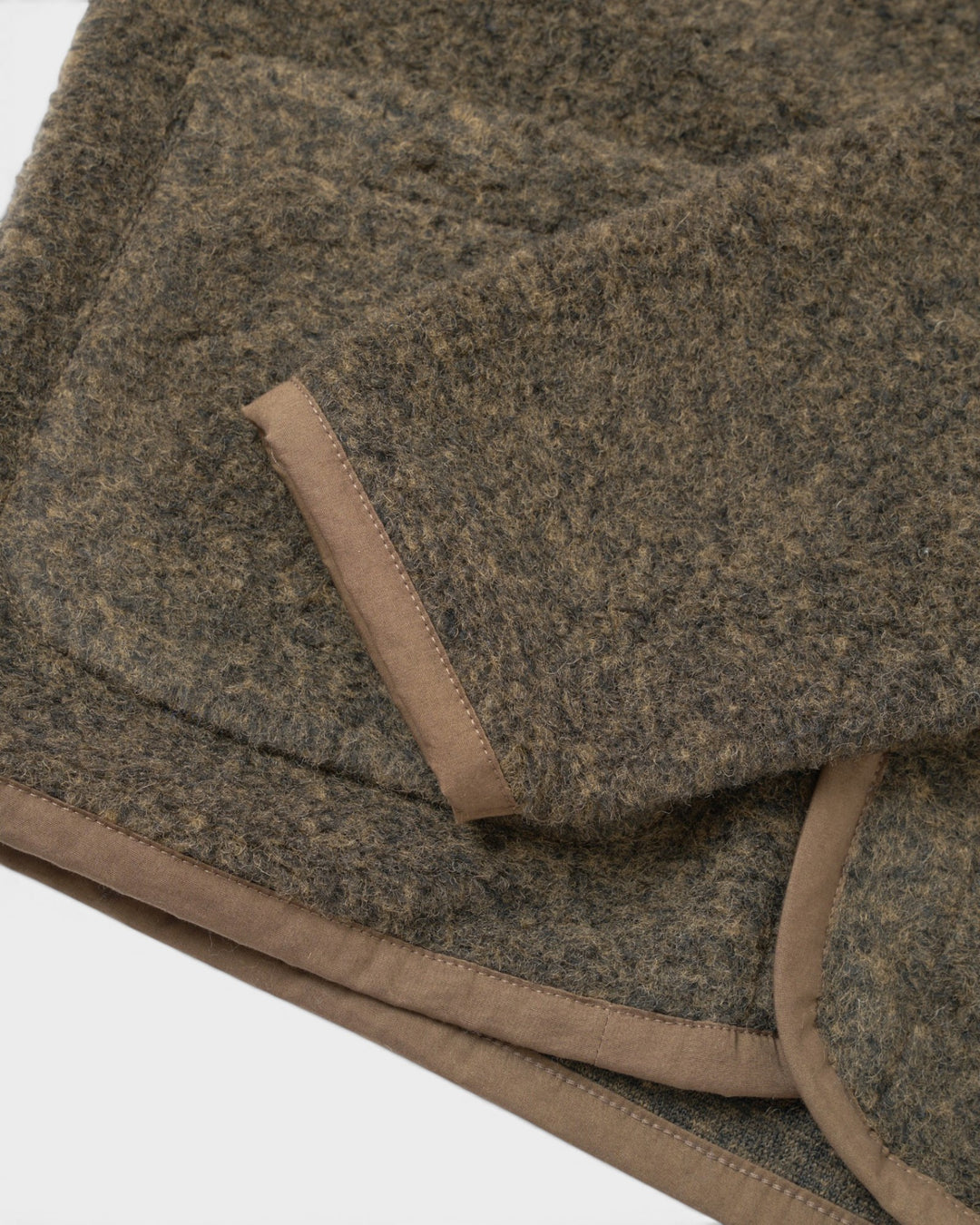 Lancaster Jacket Bouclet Fleece Brown - détail
