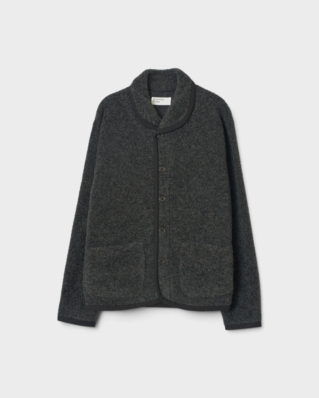 Lancaster Jacket Bouclet Fleece Charcoal - vue de face