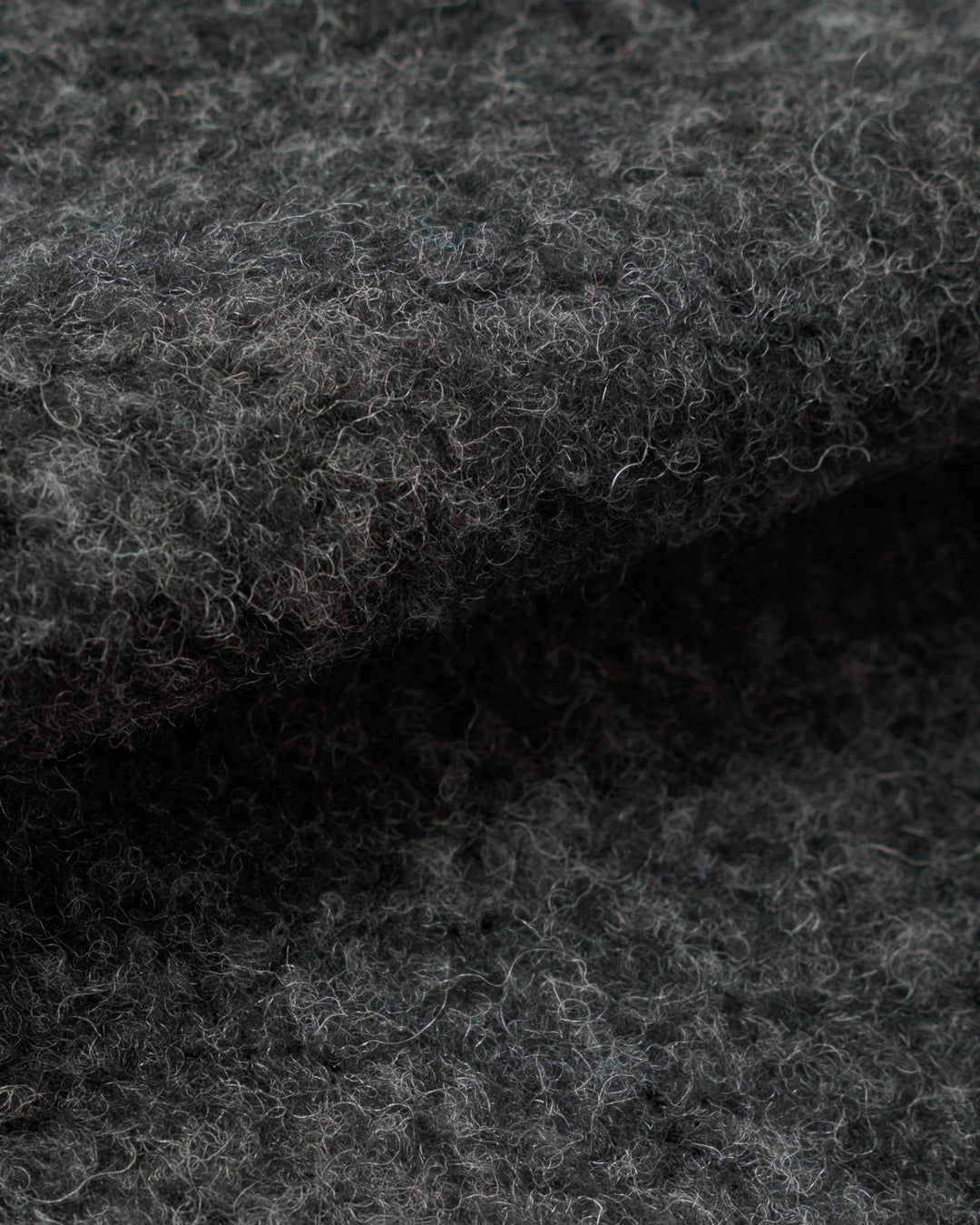Lancaster Jacket Bouclet Fleece Charcoal - détail matière