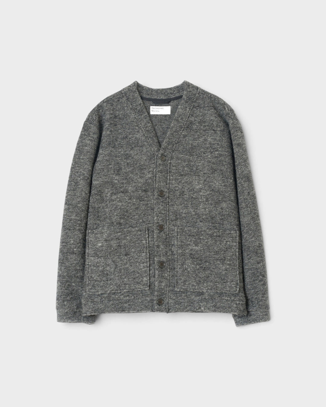 Advance Cardigan Wool Mix Knit Grey Marl - vue de face