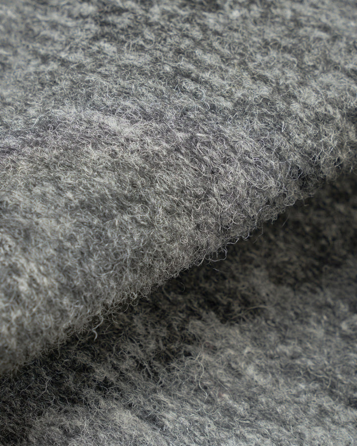 Advance Cardigan Wool Mix Knit Grey Marl - détail matière