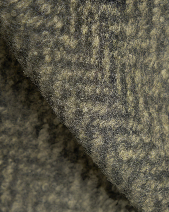 Advance Cardigan Raven Fleece Olive - détail matière
