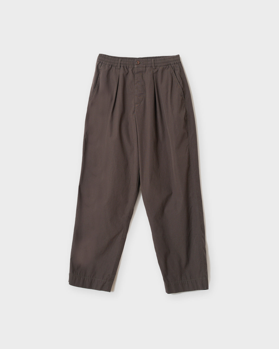 Pantalon Universal Works Oxford Pant Micro Canvas Brown à plat